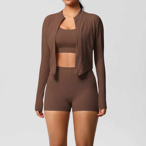 3PCS Yoga Set Nude Feeling Workout Sets Women Tracksuit Gym Push Up