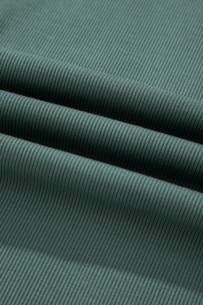 Solid Oversize Sweatshirt and Ribbed Leggings Set