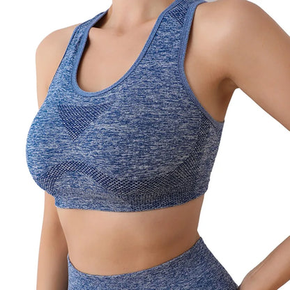 Women Sports Bras Yoga Top Vest High Shockproof Quick-drying Yoga Gym
