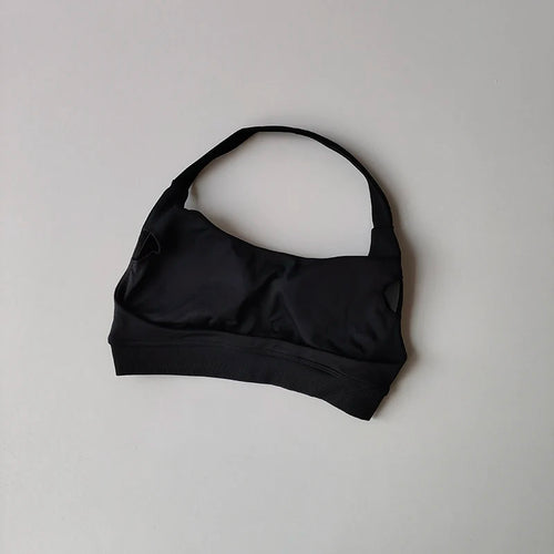 Sports Bra Women Shockproof Seamless Halter Top High Support Push-up