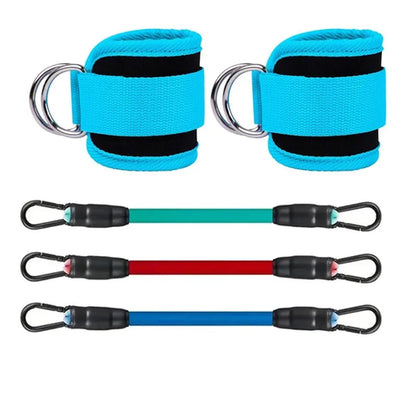 Ankle Straps Resistance Bands Set Fitness Workout Exercise Equipment