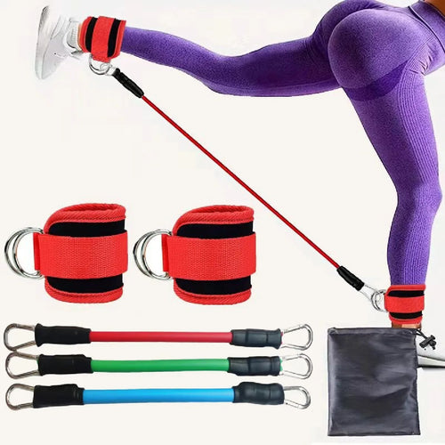 TPE Resistance Bands Ankle Straps Fitness Booty Band Squat Glute