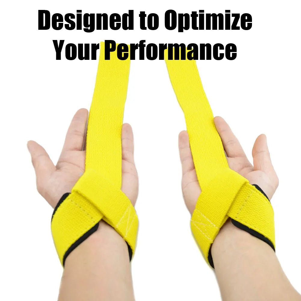 Weight Lifting Wrist Straps Bodybuilding Hand Grip Wrap Gym Workout