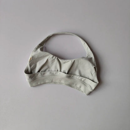 Sports Bra Women Shockproof Seamless Halter Top High Support Push-up