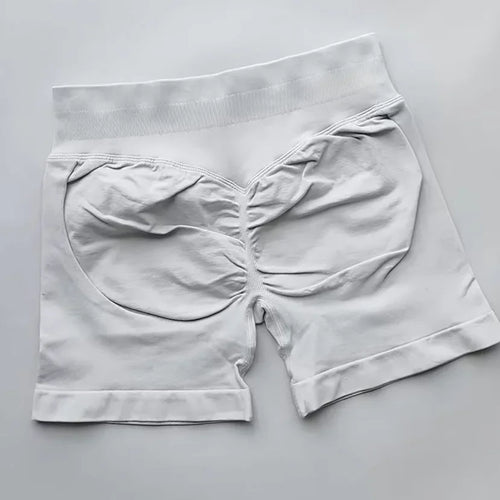 Gym Summer Women's Yoga Exercise Shorts Seamless High Waist Hip Tight