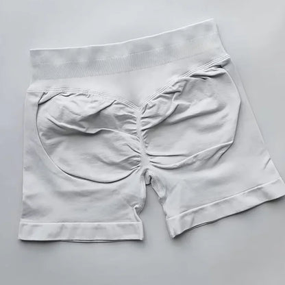 Gym Summer Women's Yoga Exercise Shorts Seamless High Waist Hip Tight