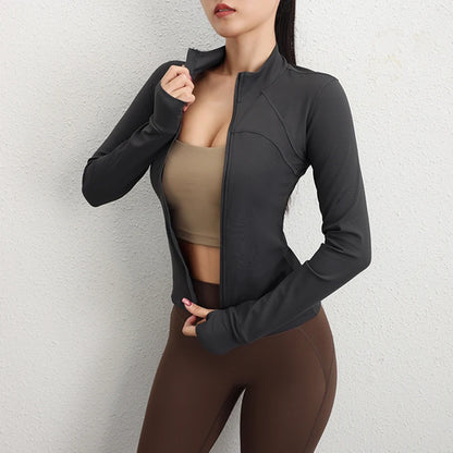 Yoga Jacket Women Breathable joggers Long Sleeve Activewear fitness