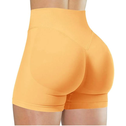 Summer High Waisted Yoga Shorts Fashionable and Sexy Running Fitness
