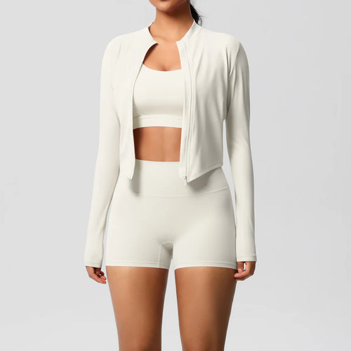 3PCS Yoga Set Nude Feeling Workout Sets Women Tracksuit Gym Push Up