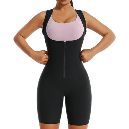 Women Hot Thermo Sauna Bodysuit One Piece Jumpsuit Shapewear Fitness