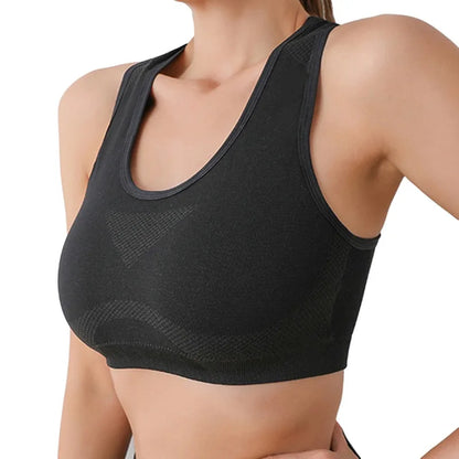 Women Sports Bras Yoga Top Vest High Shockproof Quick-drying Yoga Gym