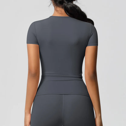 Workout Dry Fit Breathable High Elastic Sports Top Gym Fitness Wear