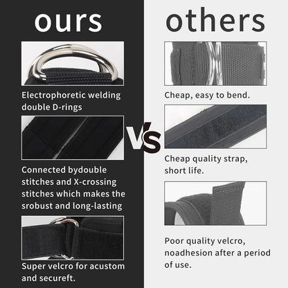 Ankle Straps Resistance Bands Set Fitness Workout Exercise Equipment