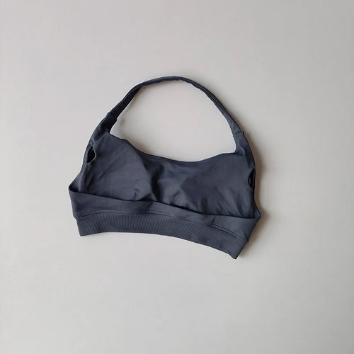 Sports Bra Women Shockproof Seamless Halter Top High Support Push-up