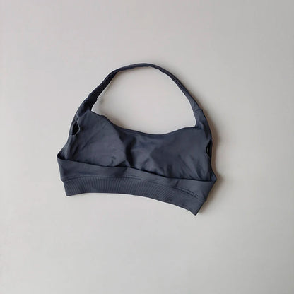 Sports Bra Women Shockproof Seamless Halter Top High Support Push-up