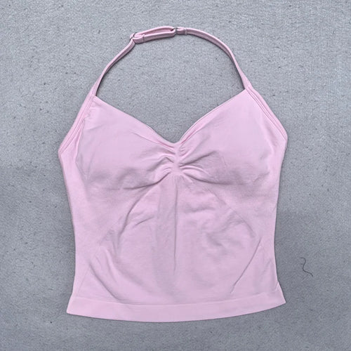 New Seamless Yoga Set Women Gym Clothing Scrunch Bum Legging Padded