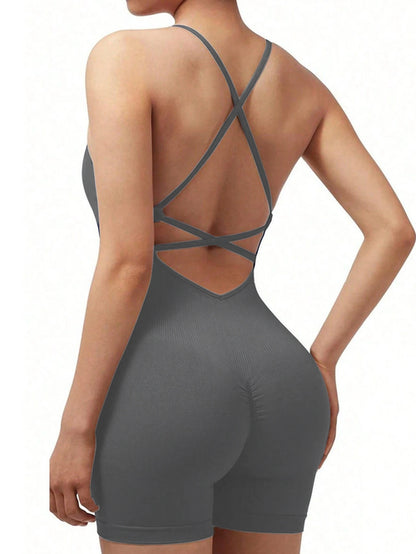 Yoga Sets Gym Jumpsuits Women Sports Overalls Active Wear Fitness