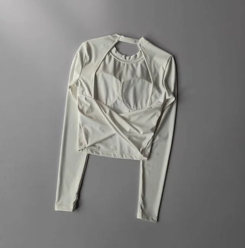 Sexy Short Backless Fixed Chest Pad Sports T-shirt Vest Women's Tight