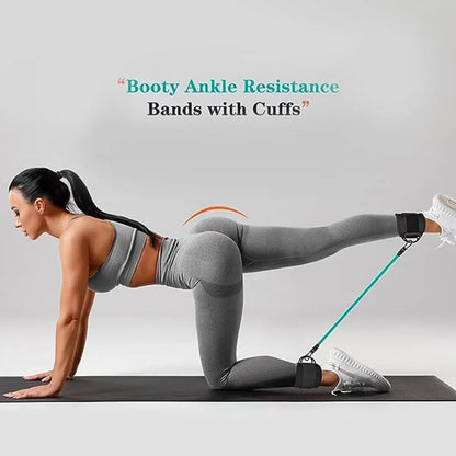 TPE Resistance Bands Ankle Straps Fitness Booty Band Squat Glute