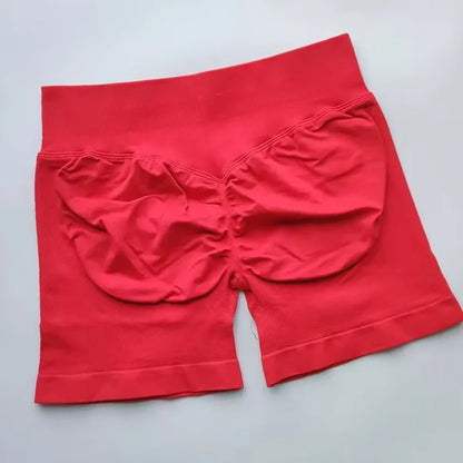 Gym Summer Women's Yoga Exercise Shorts Seamless High Waist Hip Tight