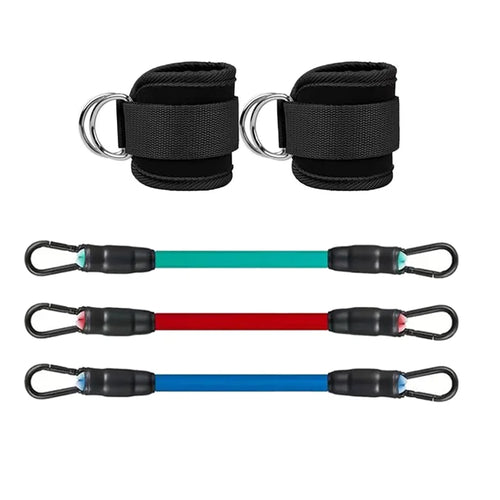 Ankle Straps Resistance Bands Set Fitness Workout Exercise Equipment