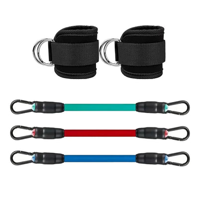 Ankle Straps Resistance Bands Set Fitness Workout Exercise Equipment