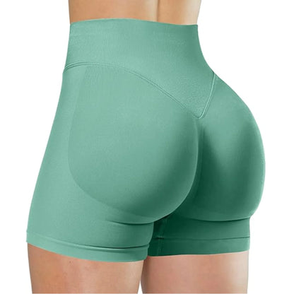 Summer High Waisted Yoga Shorts Fashionable and Sexy Running Fitness