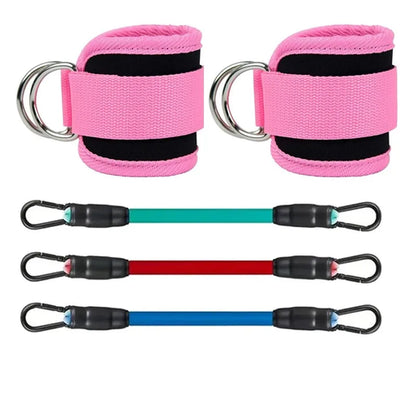 Ankle Straps Resistance Bands Set Fitness Workout Exercise Equipment