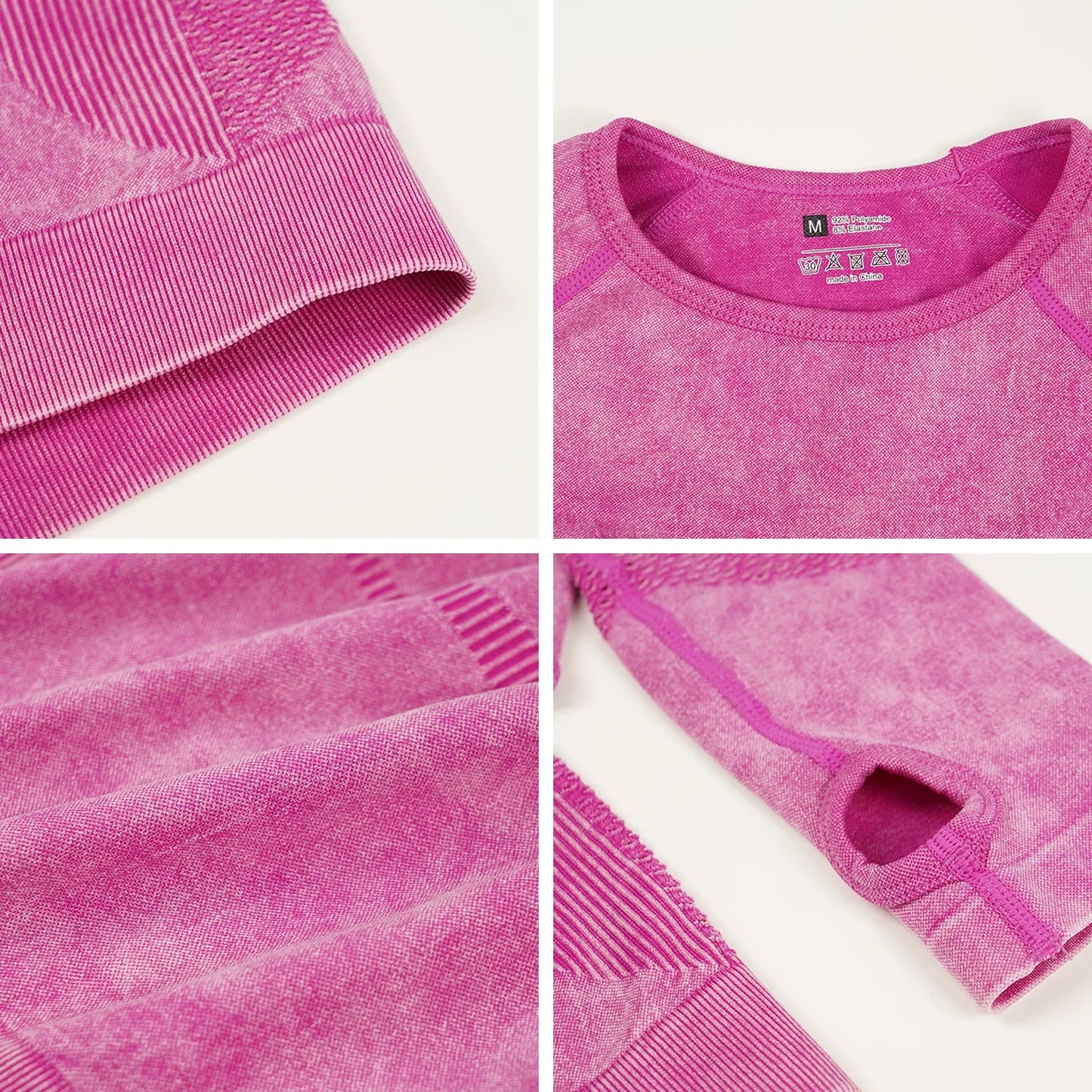 Mileegirl 2pcs Gym Sets Women, Seamless Sports Pants  Hollow Out