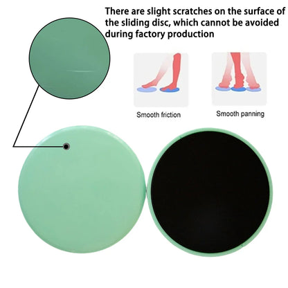 2pcs Solid Color Yoga Sliding Discs, Yoga Fitness Foot Sliding Pads,