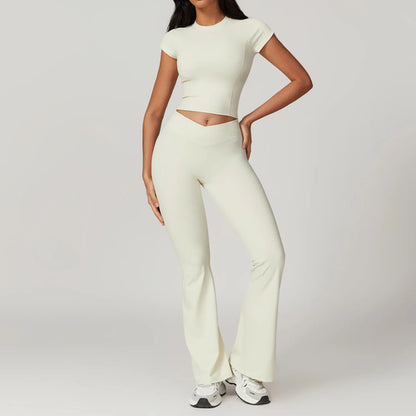 Women Sportswear Yoga Set 2PCS Sport Suit Gym Workout Clothes Short