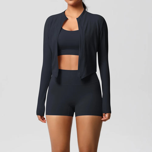 3PCS Yoga Set Nude Feeling Workout Sets Women Tracksuit Gym Push Up