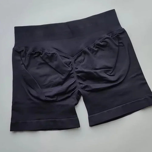 Gym Summer Women's Yoga Exercise Shorts Seamless High Waist Hip Tight