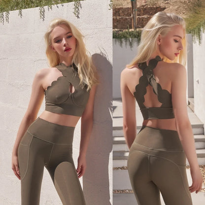 2024 1/2/3Pcs Yoga Set Women Gym Sportswear Sport Bra Sexy Beauty Back