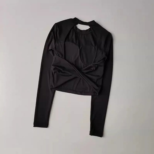 Sexy Short Backless Fixed Chest Pad Sports T-shirt Vest Women's Tight