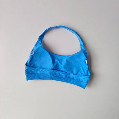 Sports Bra Women Shockproof Seamless Halter Top High Support Push-up