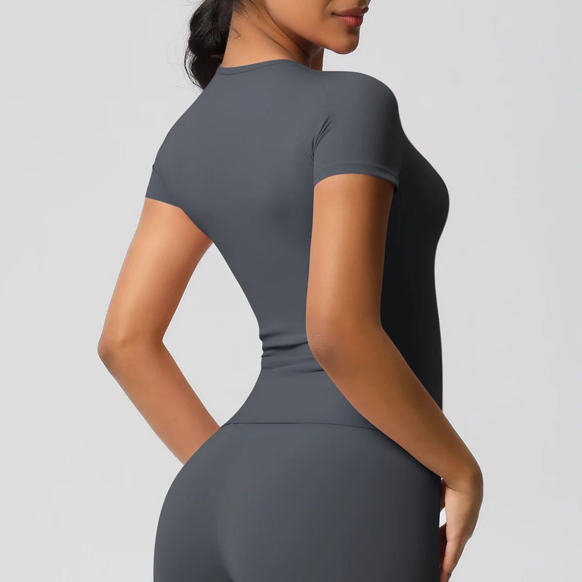 Workout Dry Fit Breathable High Elastic Sports Top Gym Fitness Wear