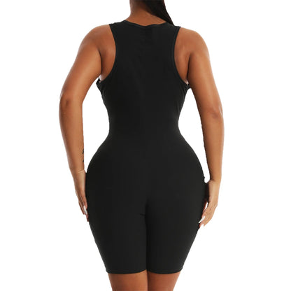 Women Hot Thermo Sauna Bodysuit One Piece Jumpsuit Shapewear Fitness