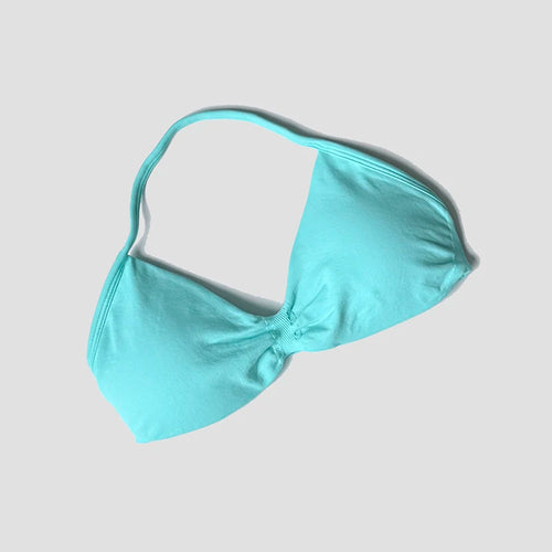 Women Halter Sports Bra Push Up Strappy Sexy Open Back Gym Crop Top