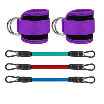 Ankle Straps Resistance Bands Set Fitness Workout Exercise Equipment