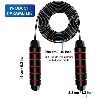 The New Jump Rope Steel Wire Skipping Exercise Adjustable Jumping