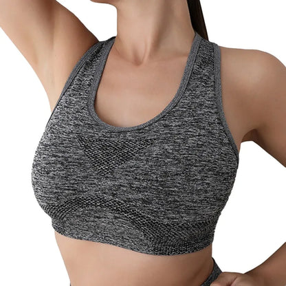 Women Sports Bras Yoga Top Vest High Shockproof Quick-drying Yoga Gym