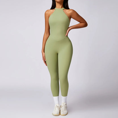 Romper Backless Set Workout Jumpsuit Fitness Bodysuit Siamese