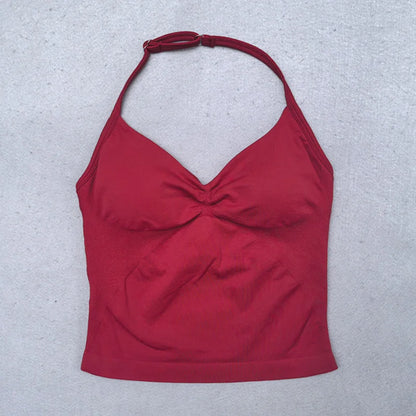 New Seamless Yoga Set Women Gym Clothing Scrunch Bum Legging Padded