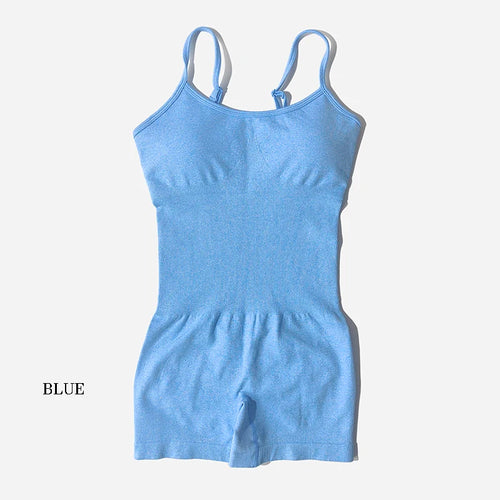 Yoga Set Women Fitness Rompers Sexy One Piece Strap Tummy Control