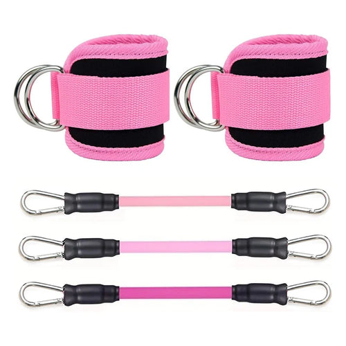 Ankle Straps Resistance Bands Set Fitness Workout Exercise Equipment
