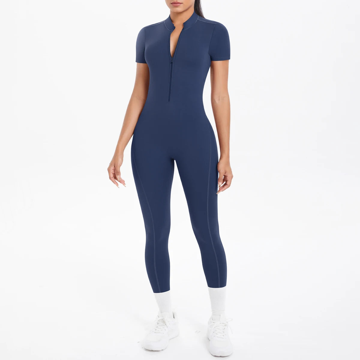 Sexy Backless Bodycon Scrunch Jumpsuit Raises Butt Women Dance Fitness