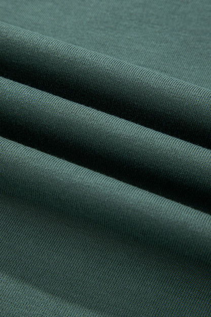 Solid Oversize Sweatshirt and Ribbed Leggings Set